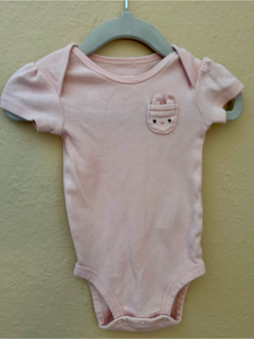 Carter's Light Pink Short-Sleeve One-Piece Bodysuit
